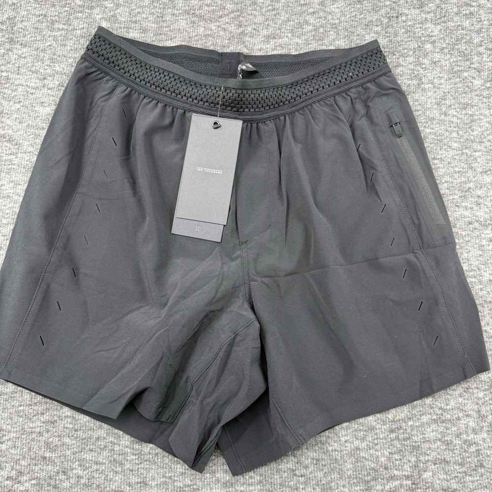 Ten Thousand Session Short TTSH004V2 Mens Size XS Black NWT Lined 5 Inch Shorts
